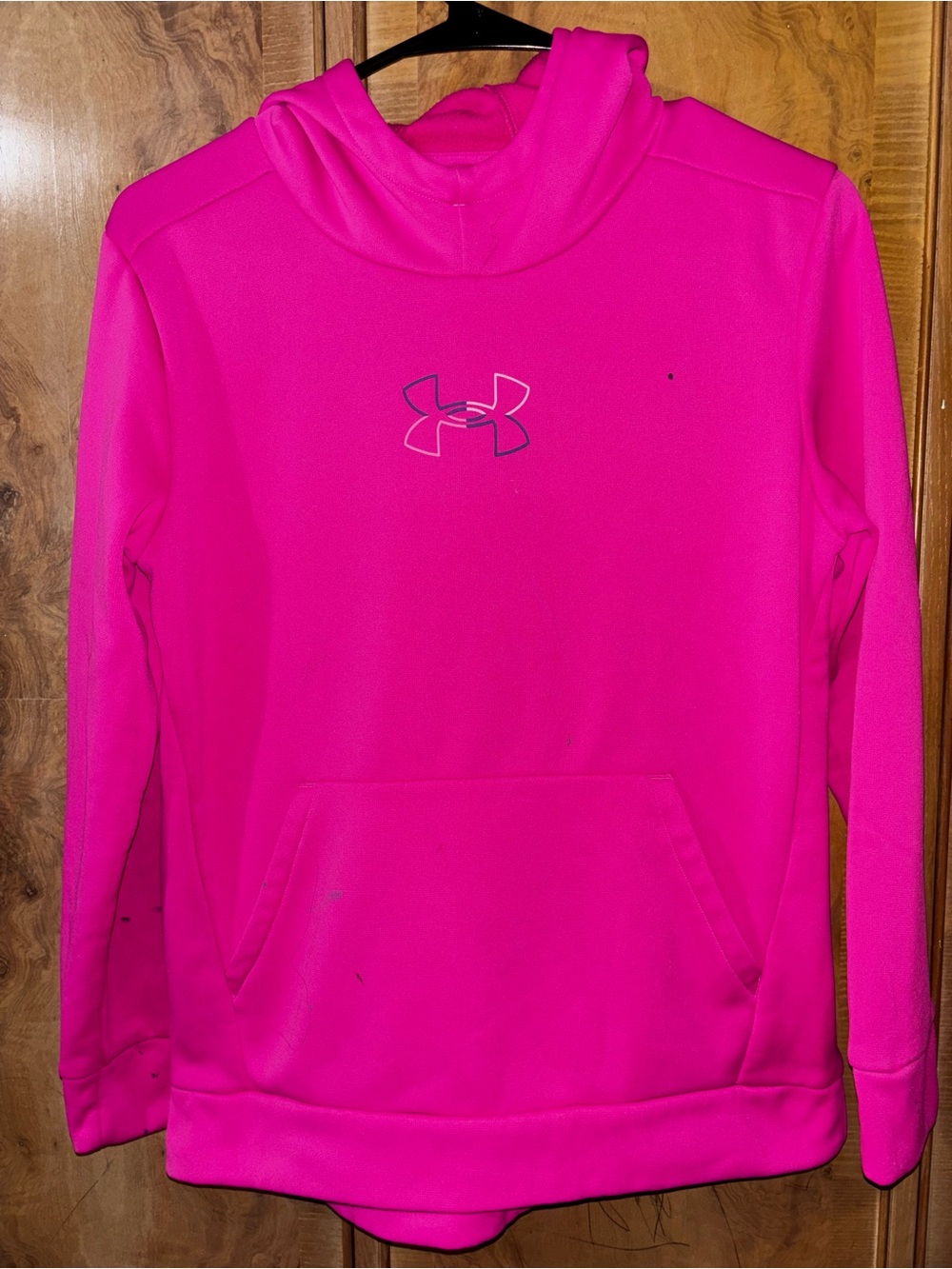 Under Armour girls Hot Pink Cowl Neck Performance Sweatshirt size YXL